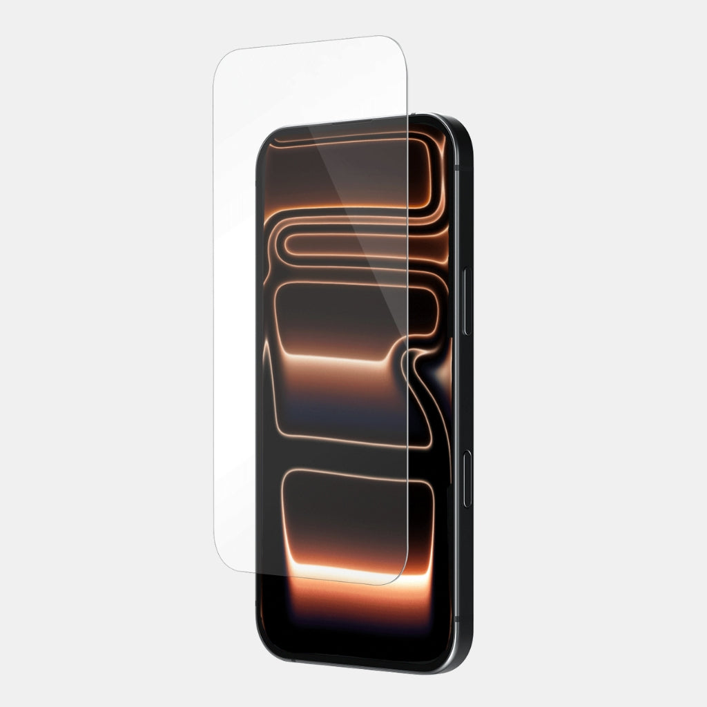Bubble-free install demonstration of Ultra Clear screen protector on iPhone 17 Pro