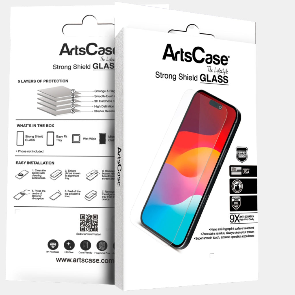 Finger swipe gesture testing responsiveness through the protector