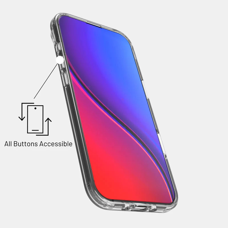 Drop-tested hybrid clear case with reinforced corners for iPhone 17 Air