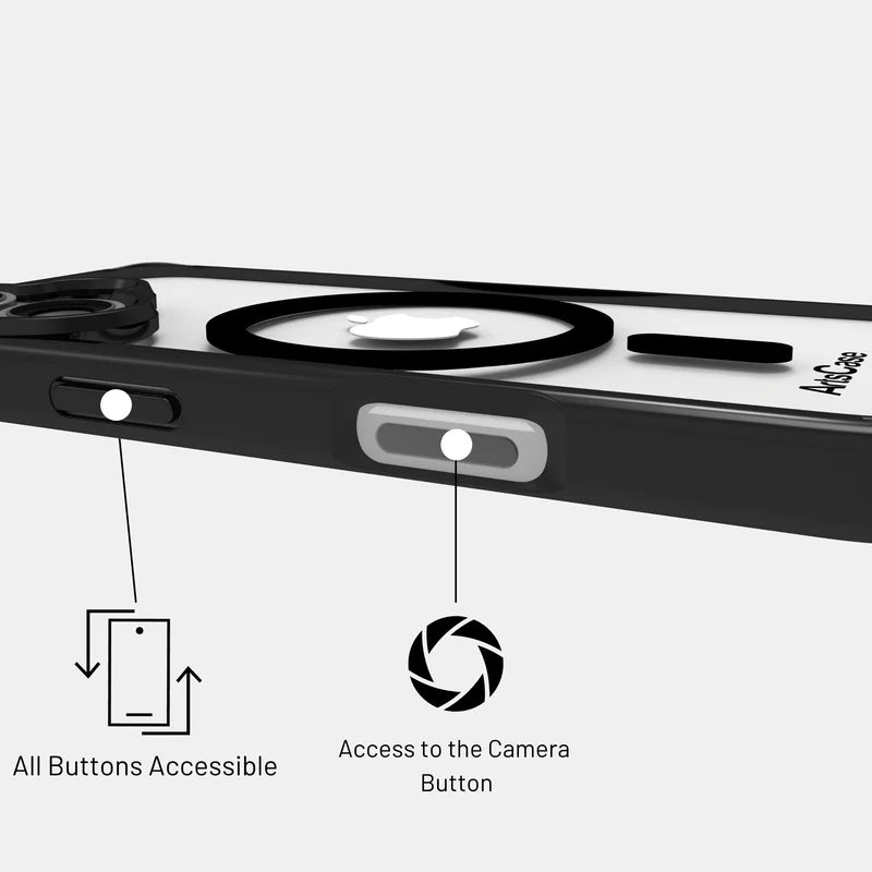 Lightweight clear case maintaining slim feel of iPhone 17