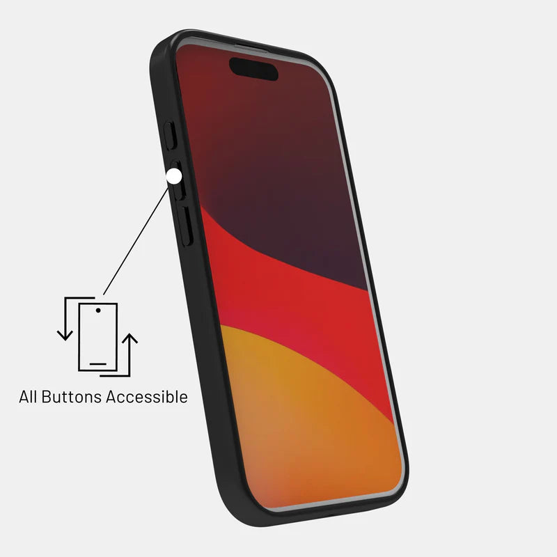 Raised lips around camera and screen for extra protection