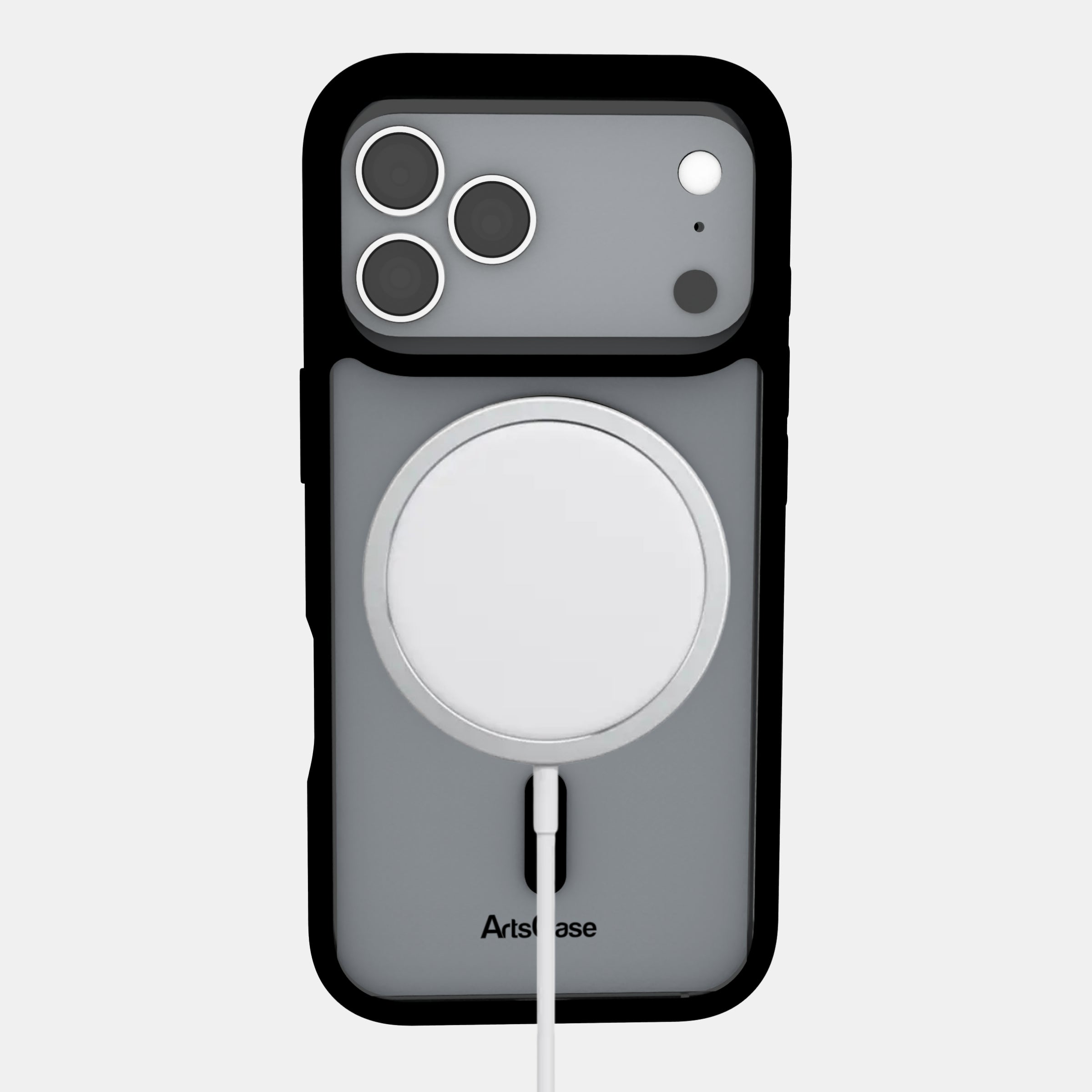 Scratch-resistant transparent case showcasing iPhone 17 Pro color