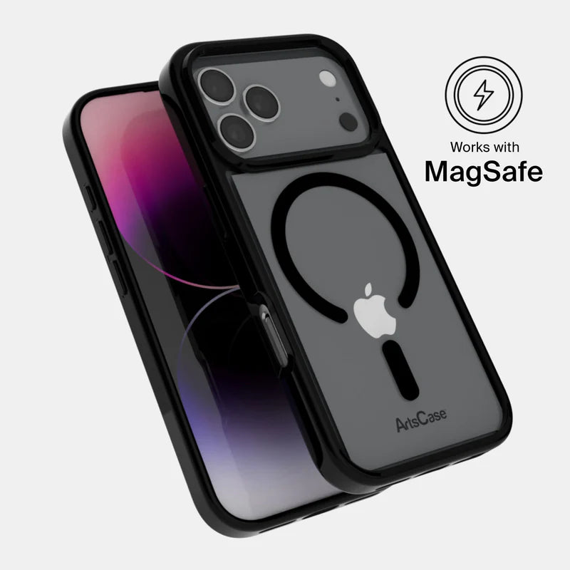 Case-friendly clear MagSafe case compatible with screen protectors