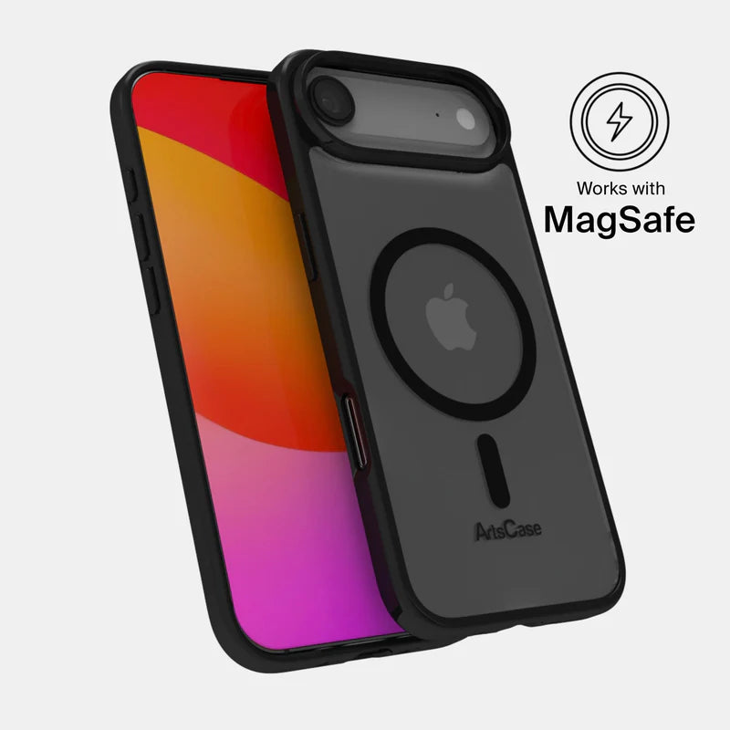 Shock-absorbing hybrid structure of clear MagSafe iPhone 17 Air case