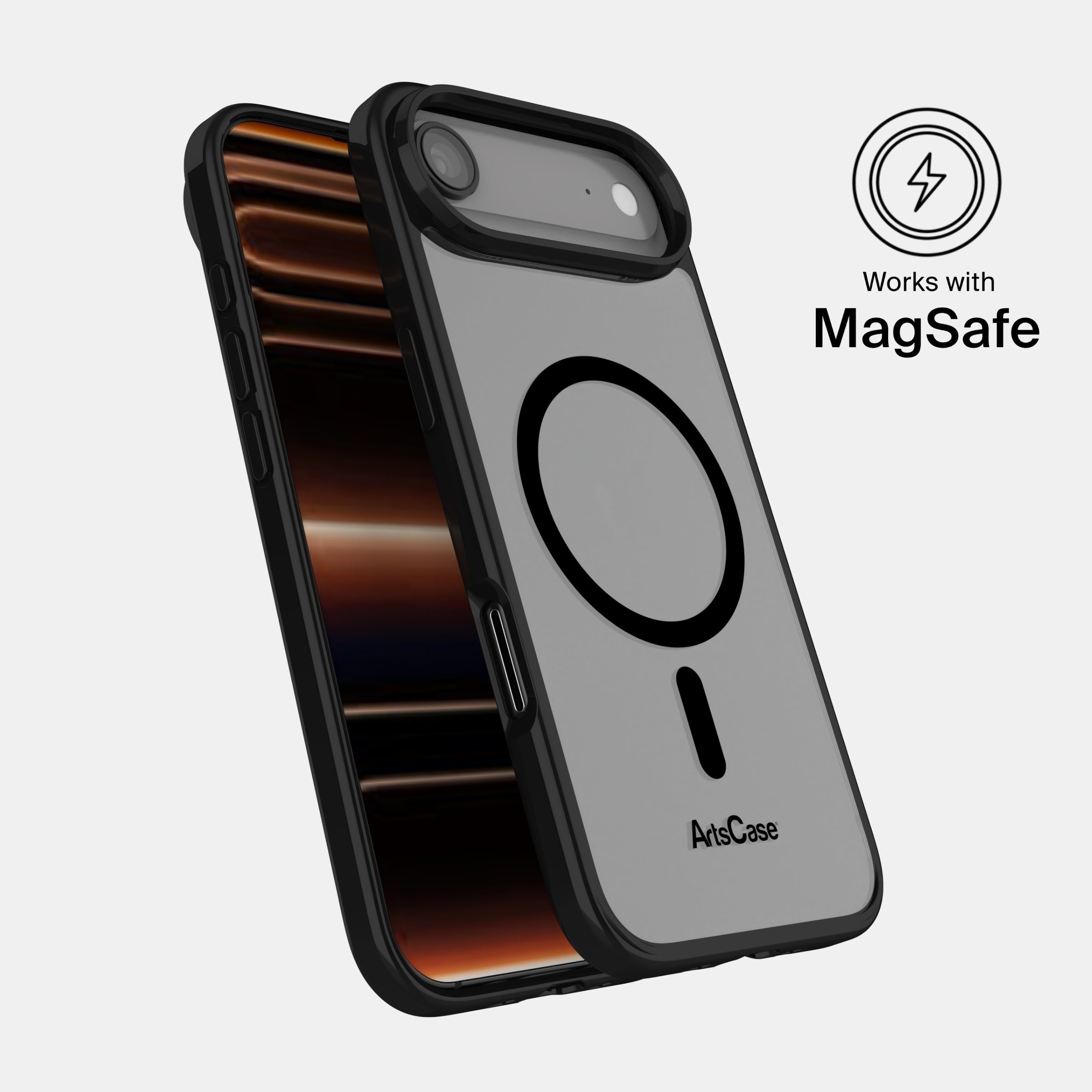 Shock-absorbing hybrid structure of clear MagSafe iPhone 17 Air case