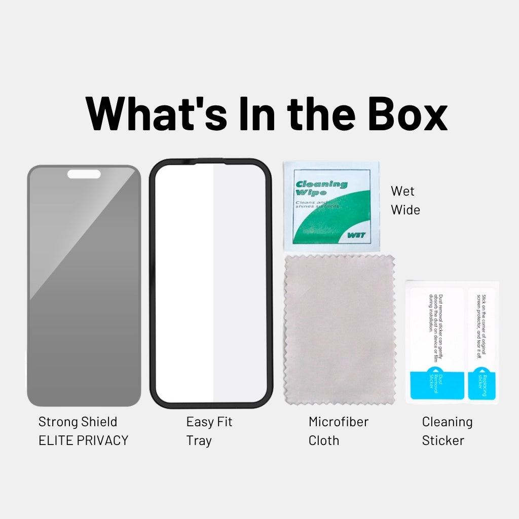 Dropped iPhone 17 Pro protected by Elite Privacy glass