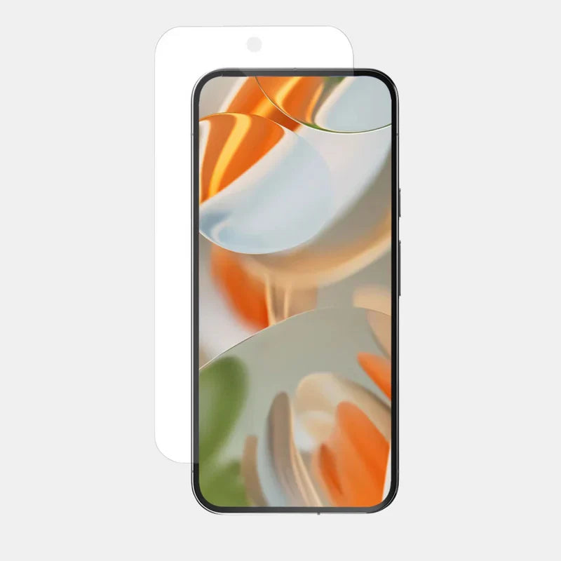 Bubble-free installation of Pixel 10 screen protector demonstration