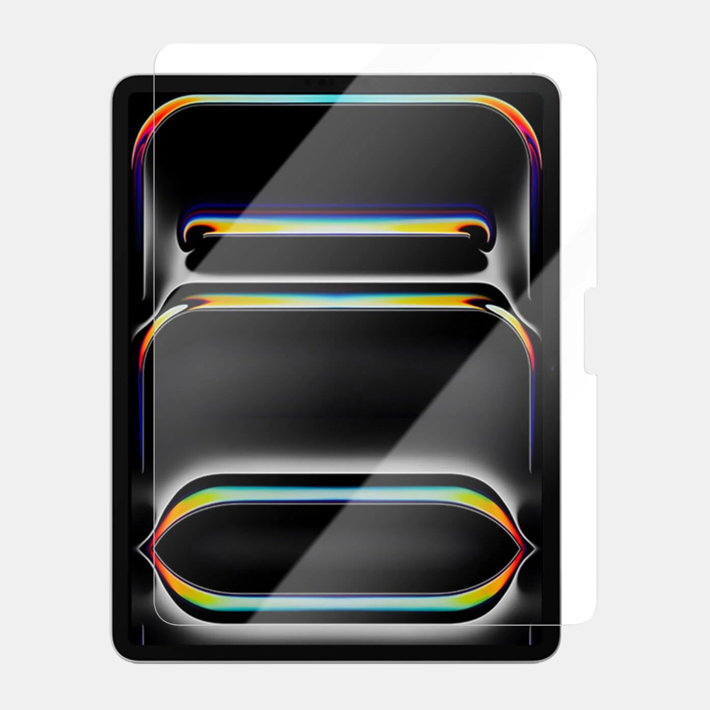 Edge-to-edge Ultra Clear tempered glass covering iPad 11" Pro (M5) (2025) screen