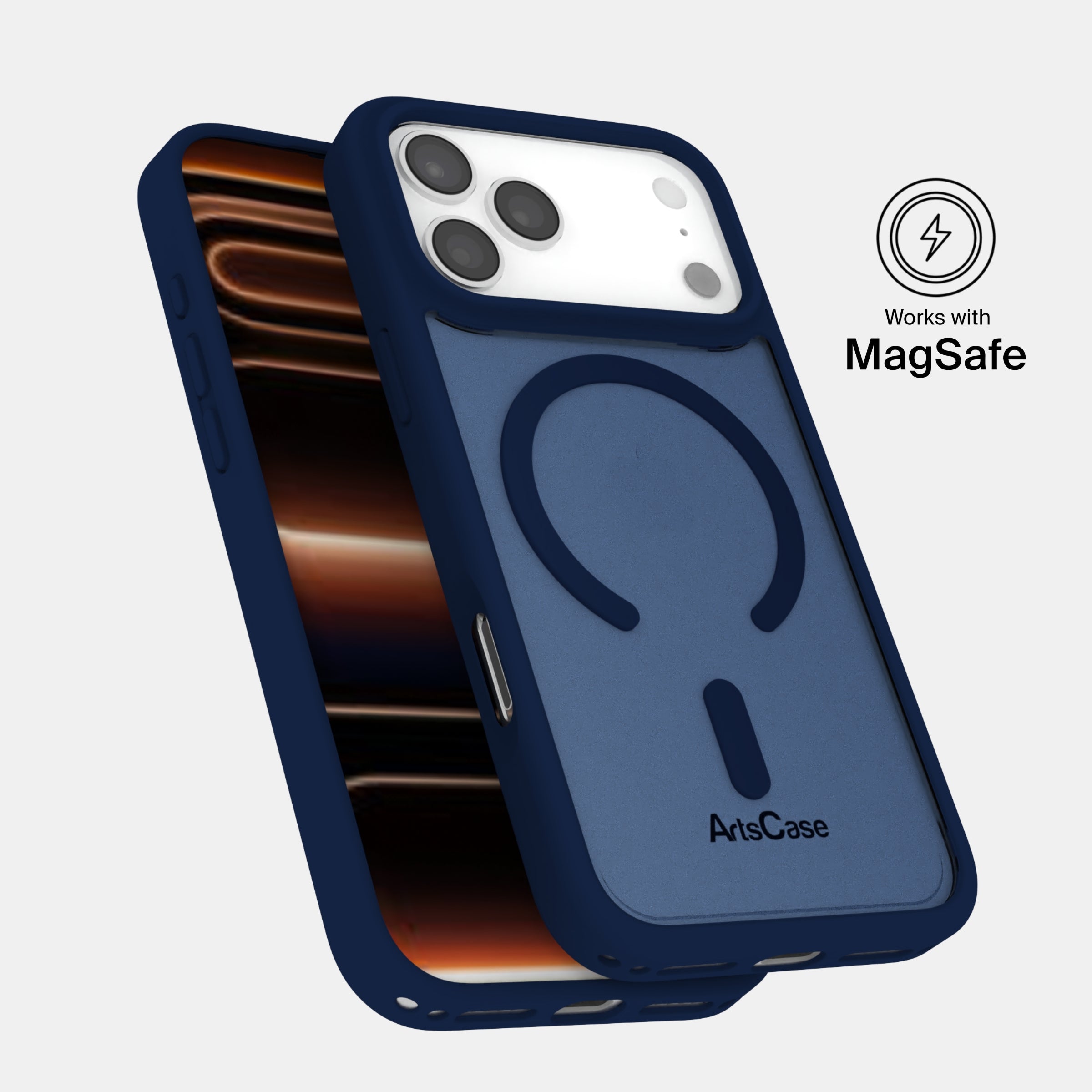 Transparent anti-yellowing material keeping iPhone 17 Pro Max case crystal clear