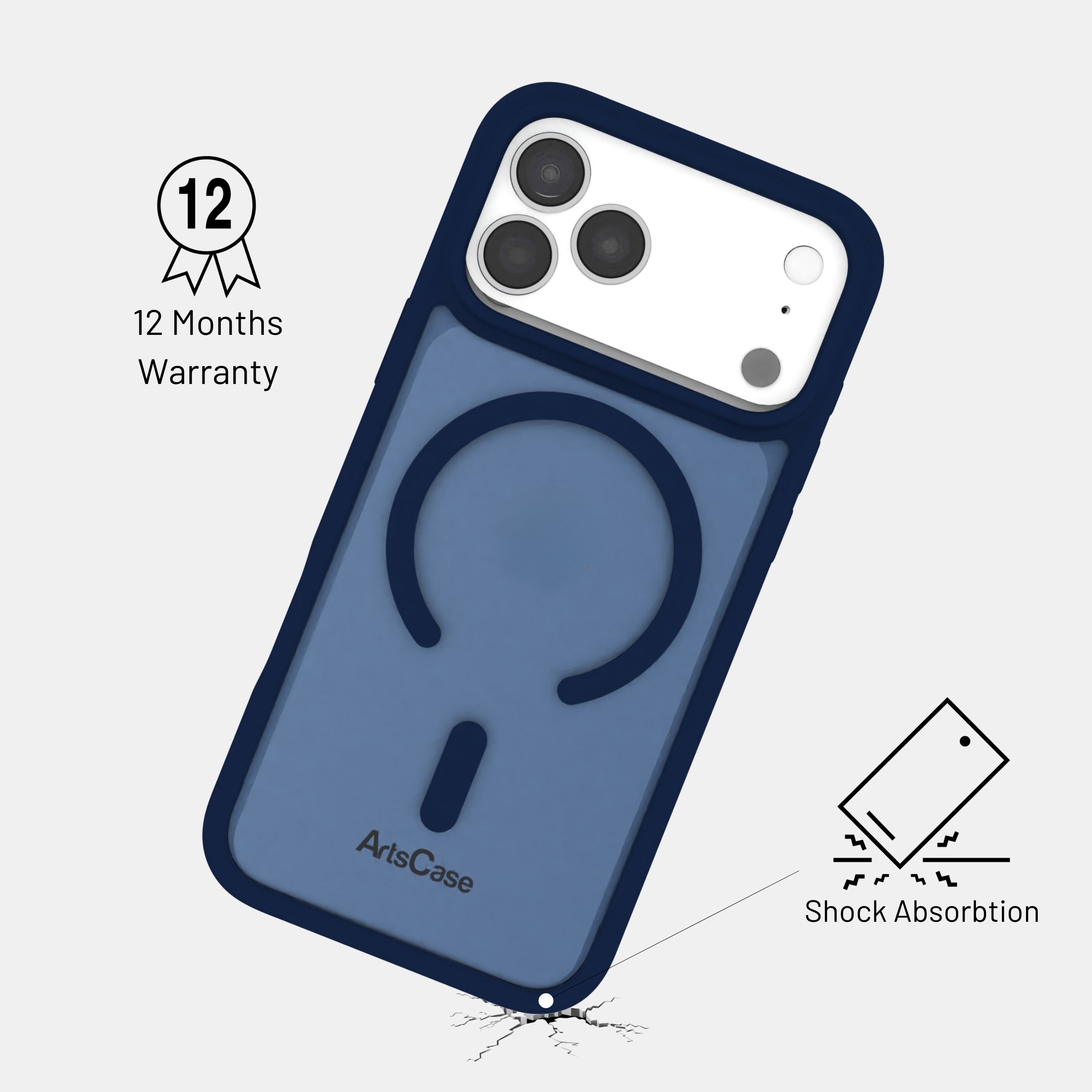 Case-friendly clear MagSafe case compatible with screen protectors