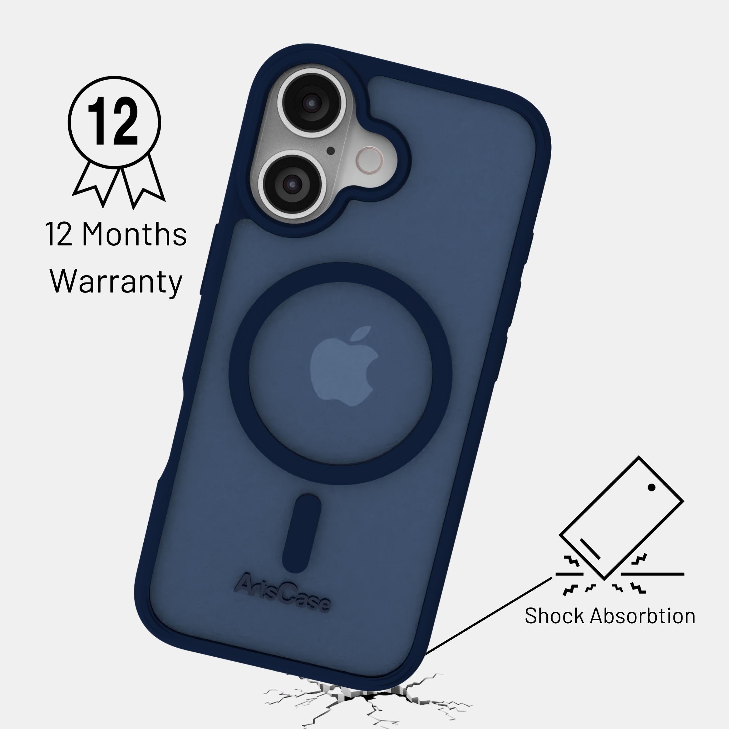 iPhone 17 Color Full Case with MagSafe – Impact Hybrid