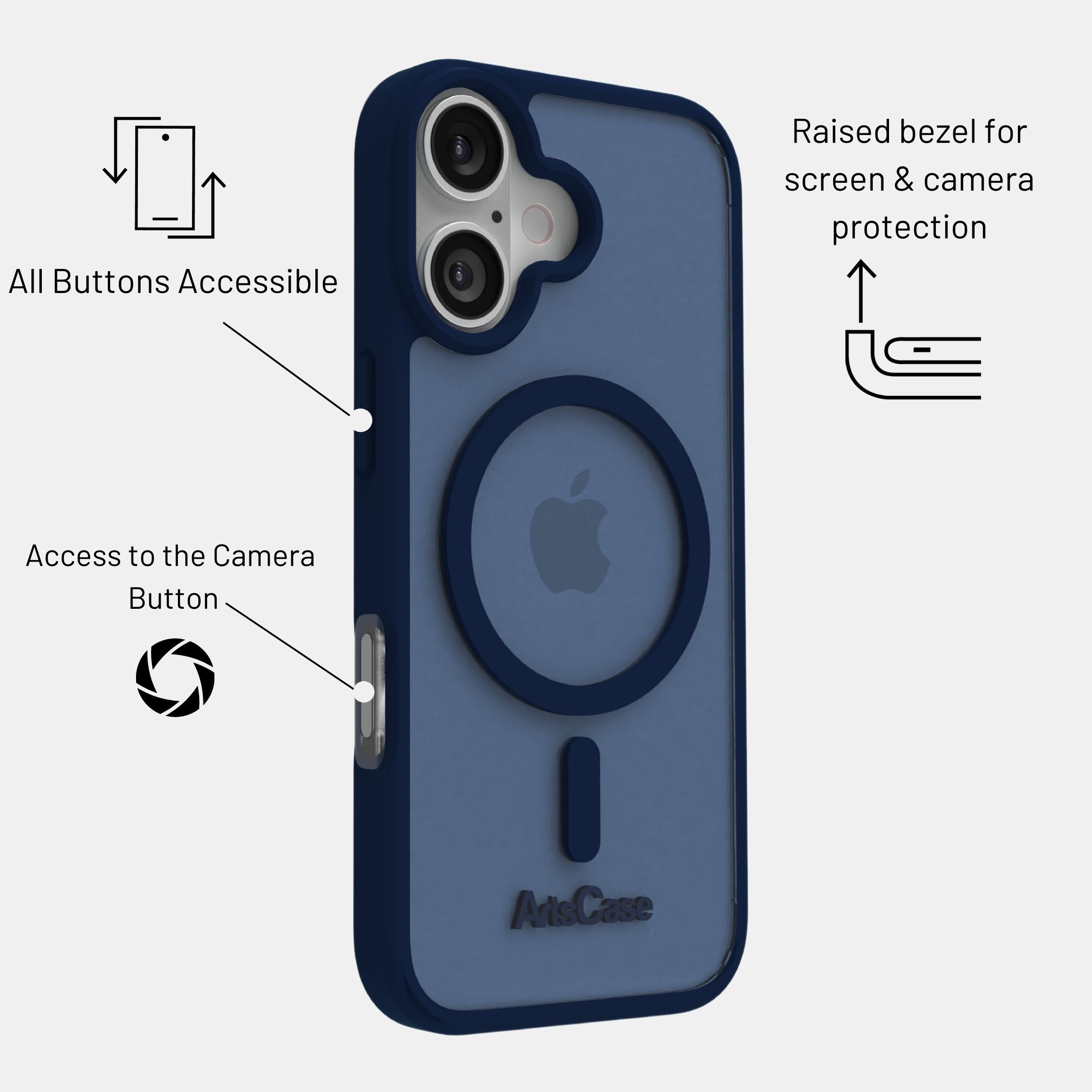 iPhone 17 Color Full Case with MagSafe – Impact Hybrid