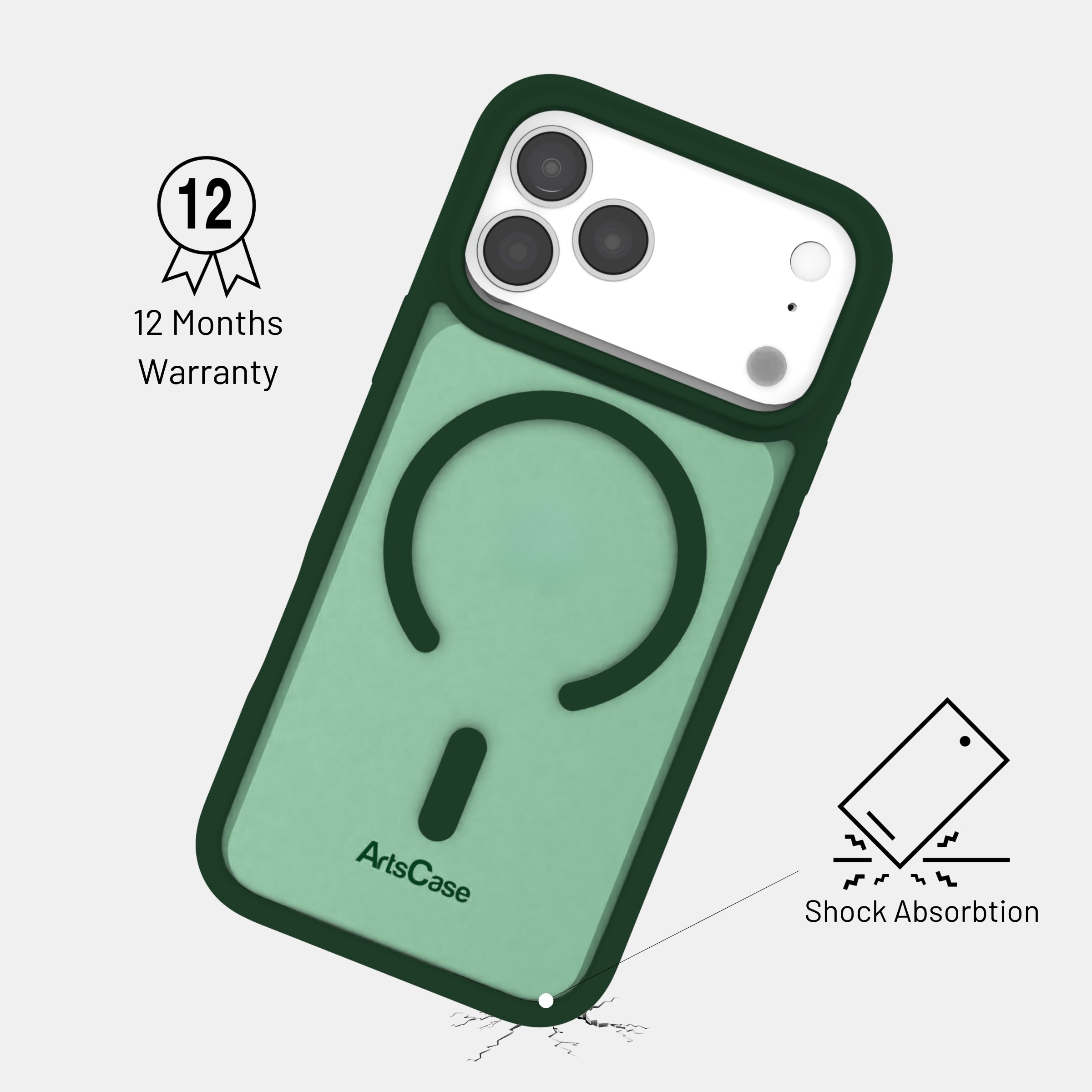 Crystal clear case protecting iPhone 17 Pro Max from scratches