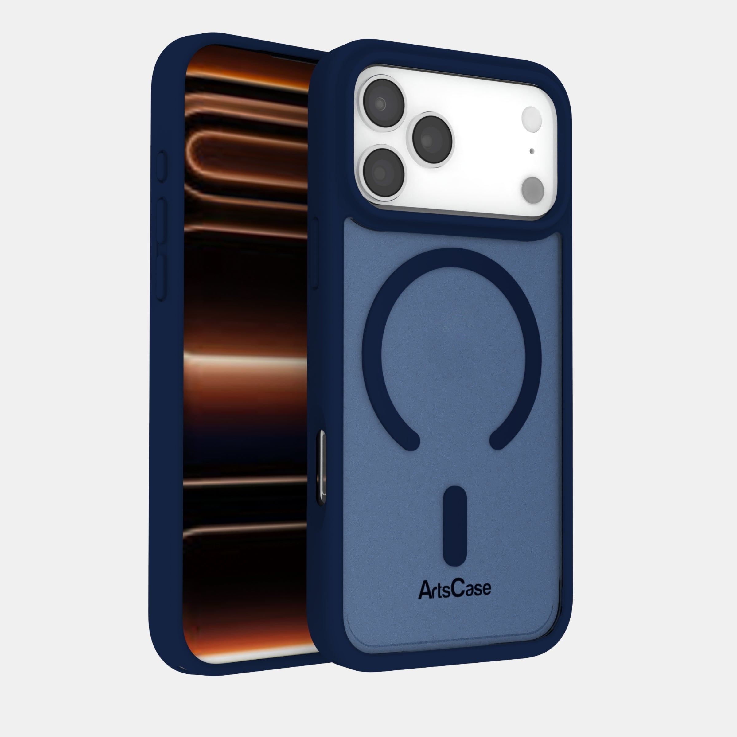 Shock-absorbing hybrid structure of clear MagSafe iPhone 17 Pro Max