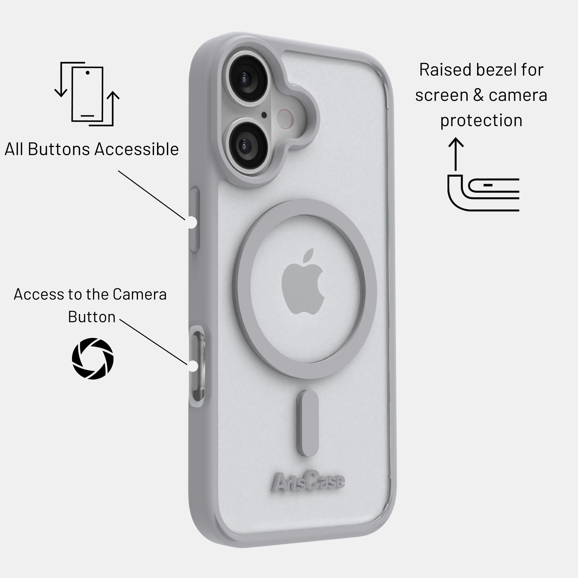 iPhone 17 Color Full Case with MagSafe – Impact Hybrid