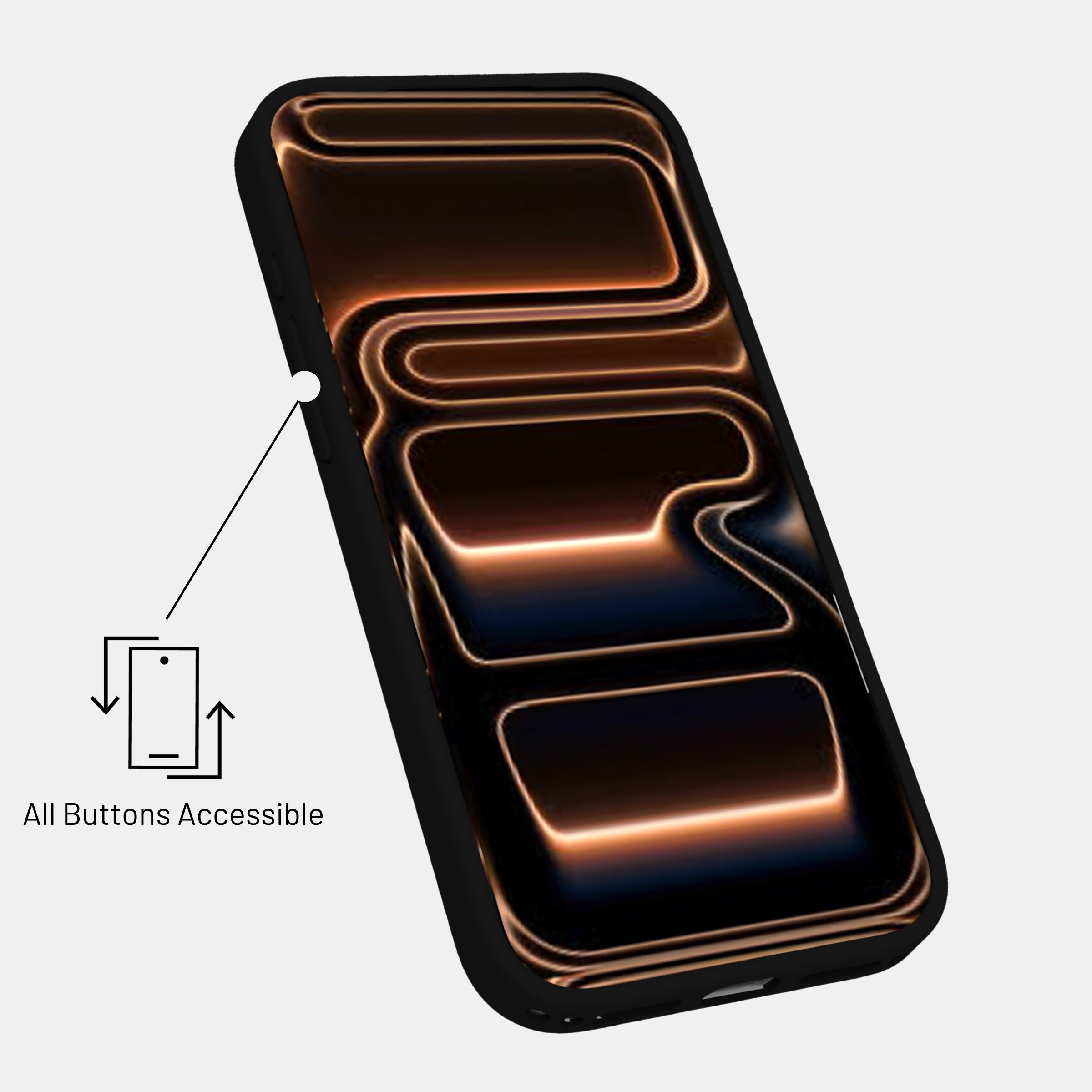 Clear MagSafe case on iPhone 17 Pro showing transparent back design