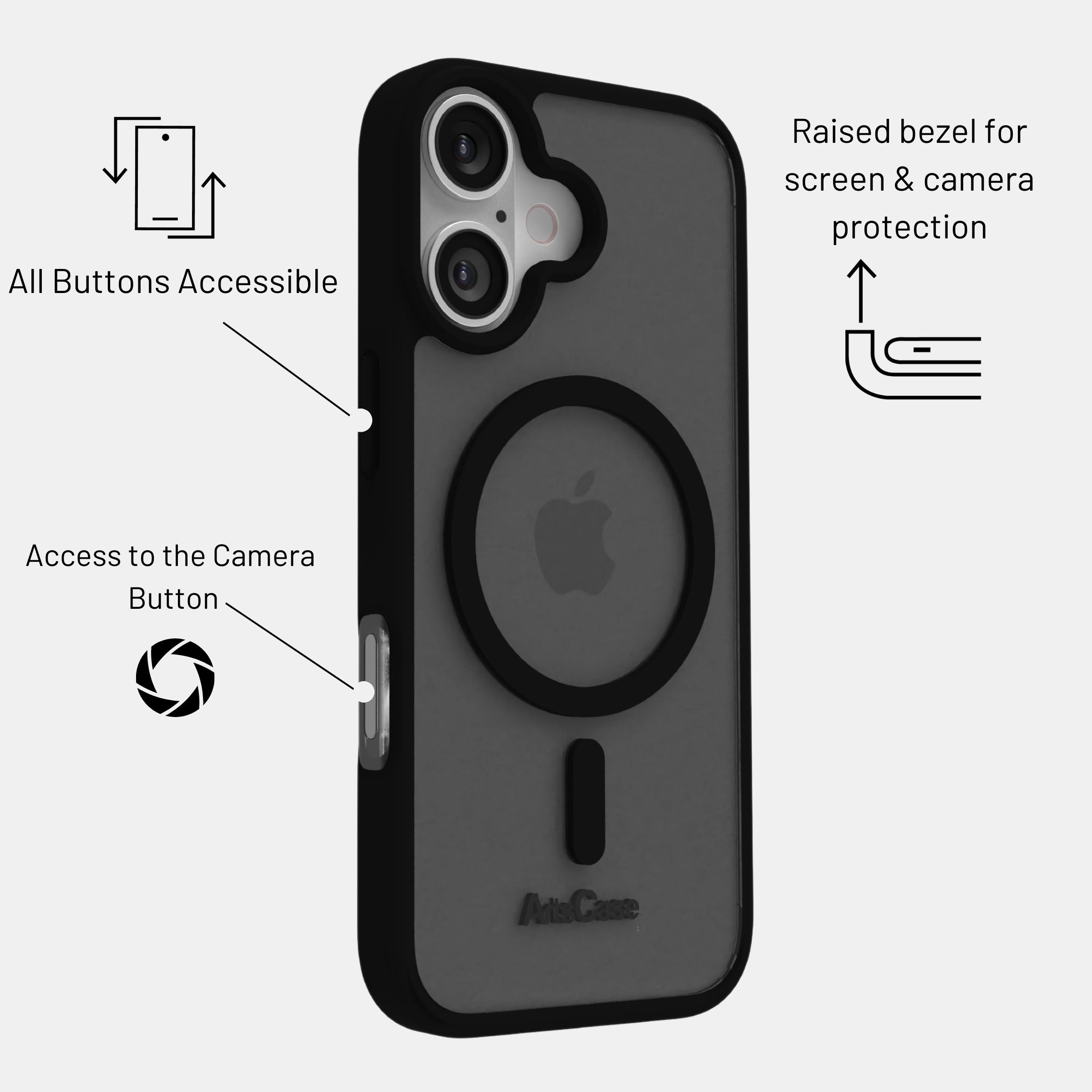 iPhone 17 Color Full Case with MagSafe – Impact Hybrid