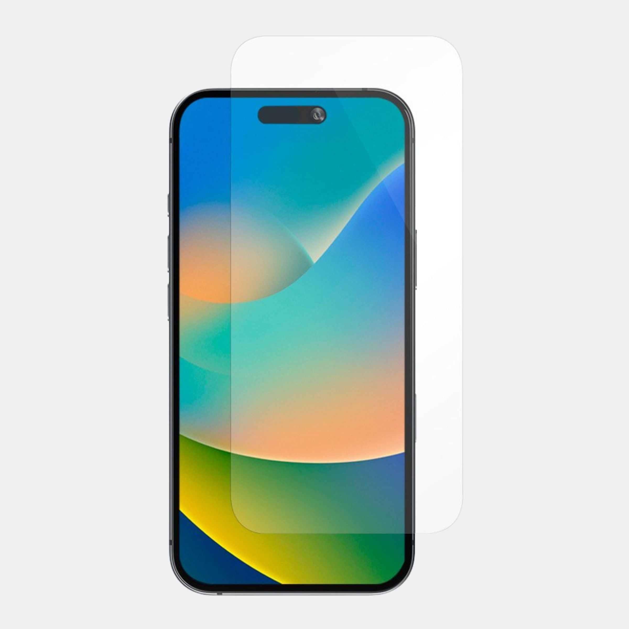 Ultra-thin Strong Shield screen protector maintaining touch sensitivity on iPhone 15 Plus