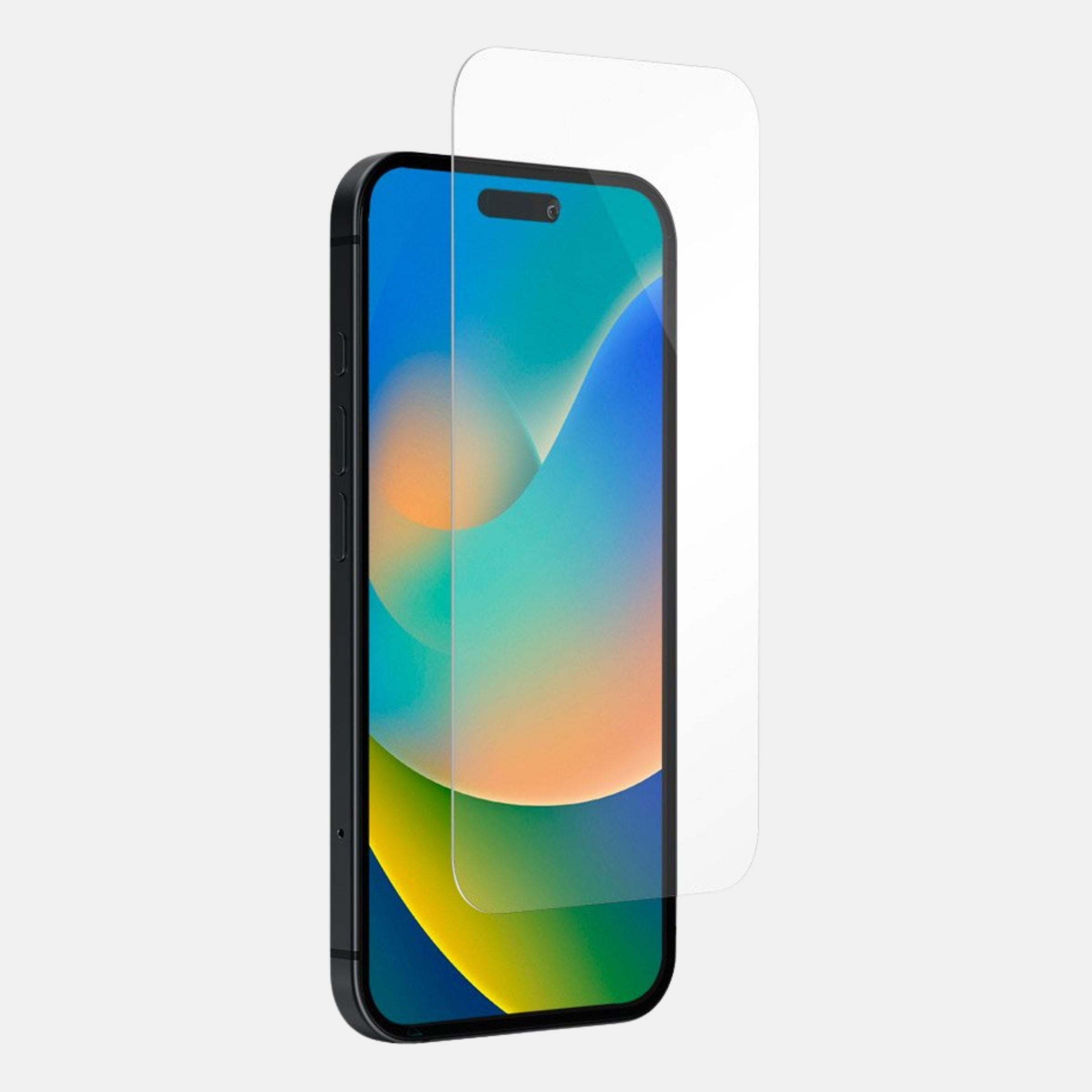 iPhone 15 Plus with Ultra Clear Strong Shield protector installed