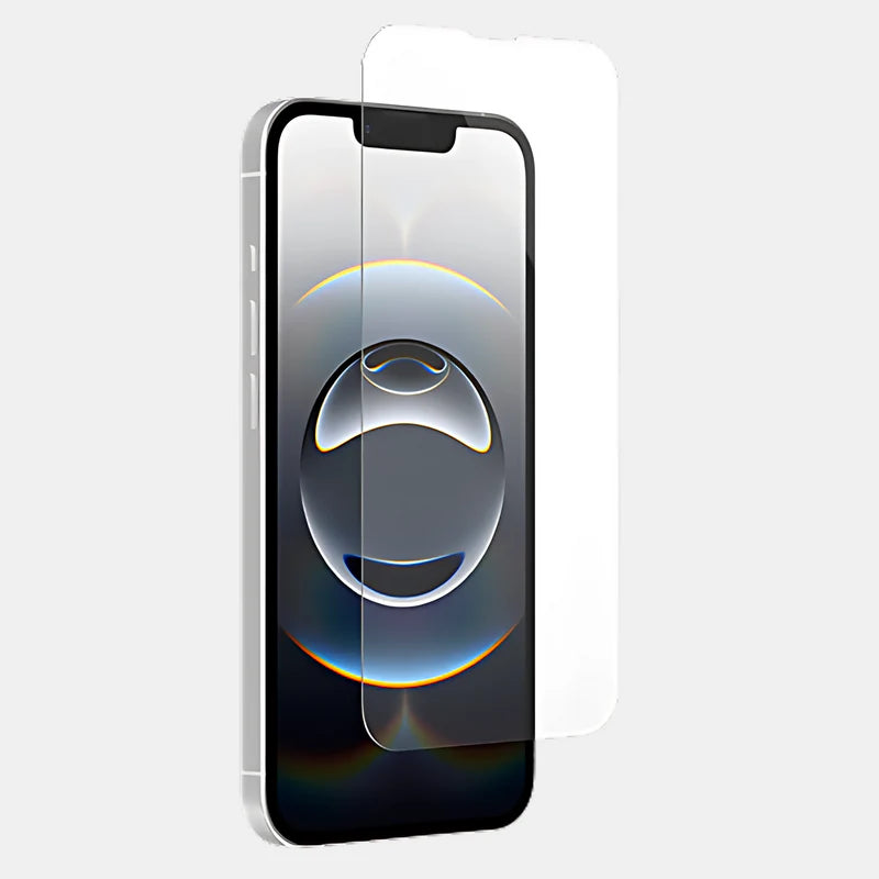 iPhone 16e with Ultra Clear Strong Shield protector installed