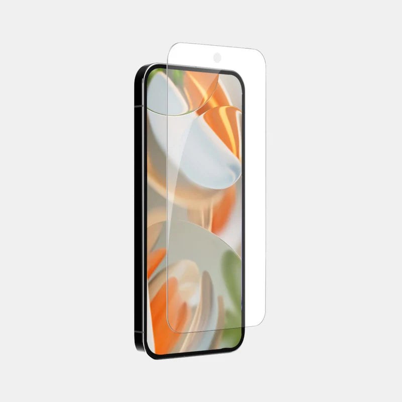 Google Pixel 9 Pro with Ultra Clear Strong Shield protector installed