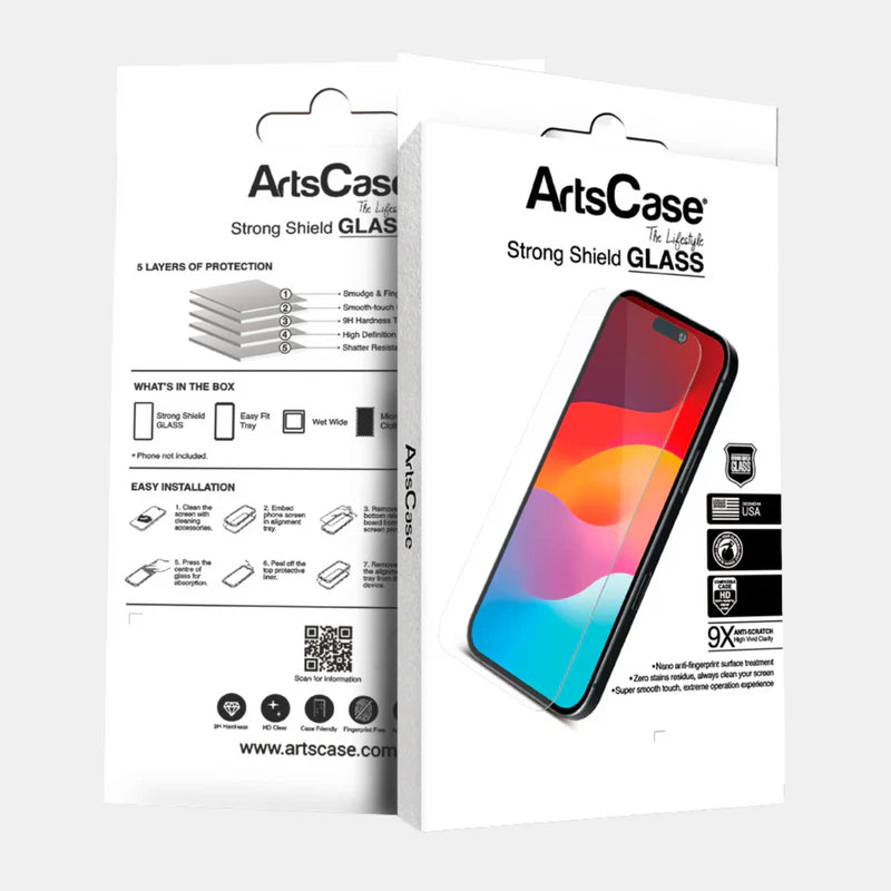 Case-friendly rounded edges of screen protector with Google Pixel 9 Pro case