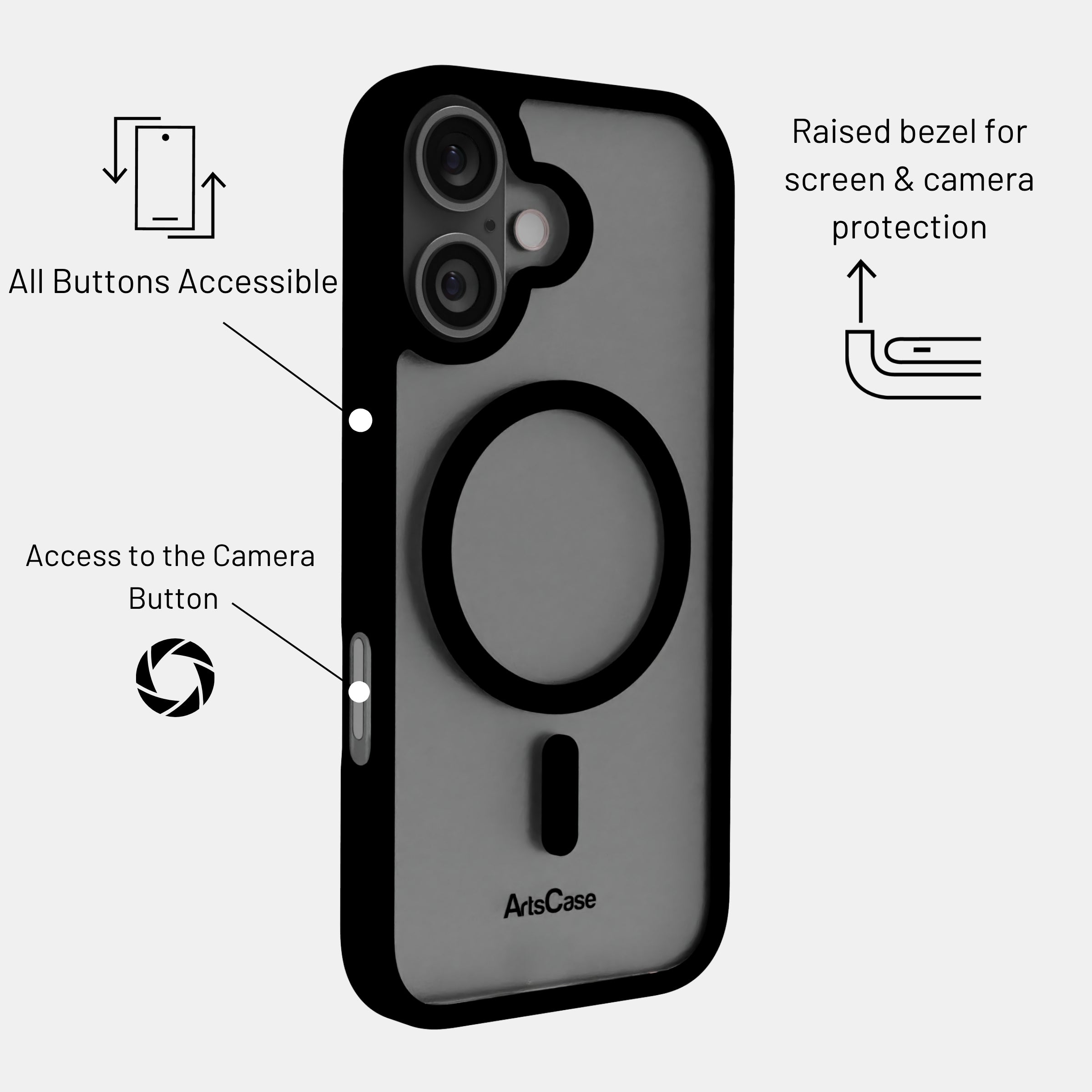 iPhone 17 Clear Case with MagSafe – Impact Hybrid