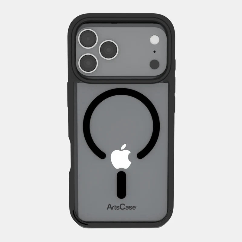 Scratch-resistant transparent case showcasing iPhone 17 Pro color