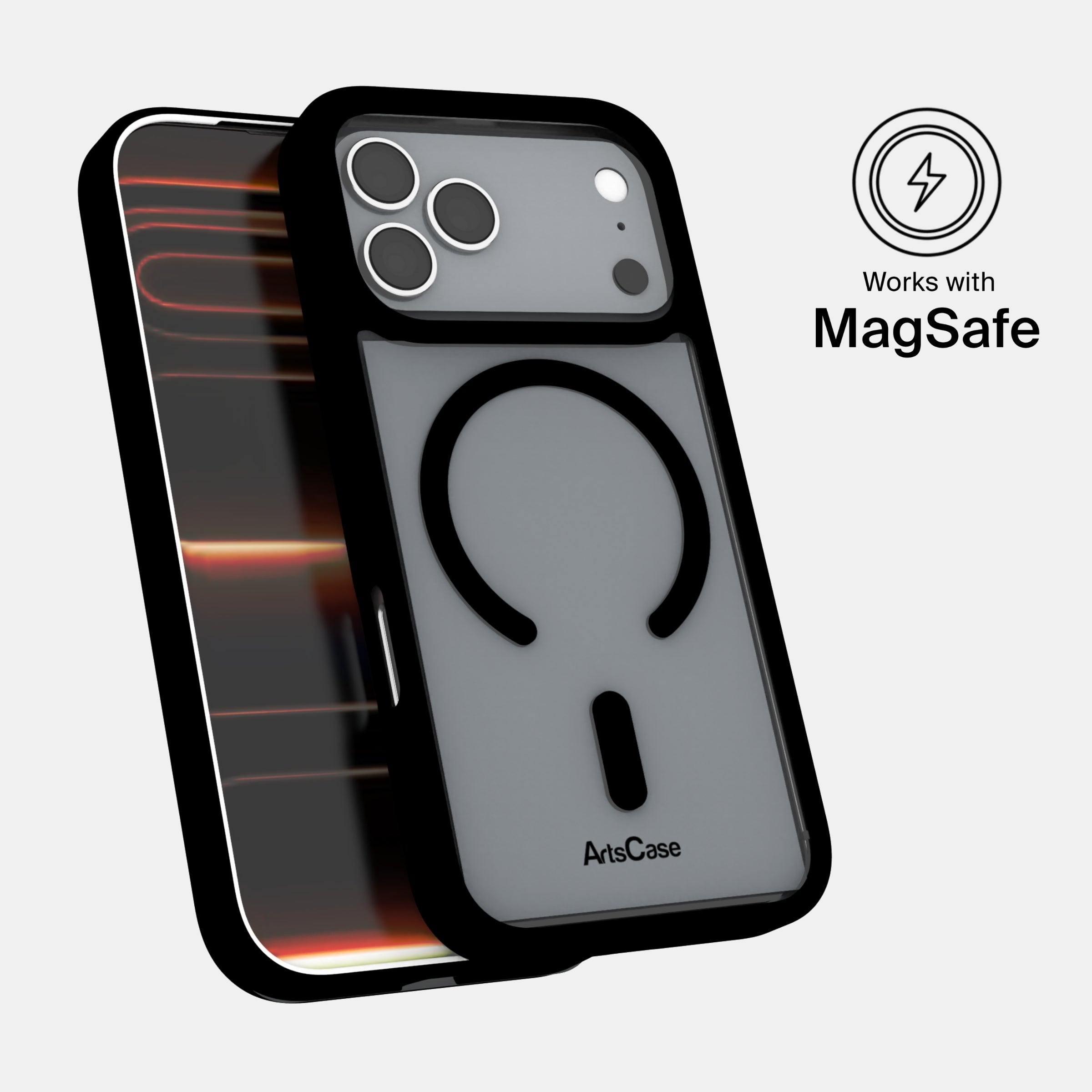 Case-friendly clear MagSafe case compatible with screen protectors