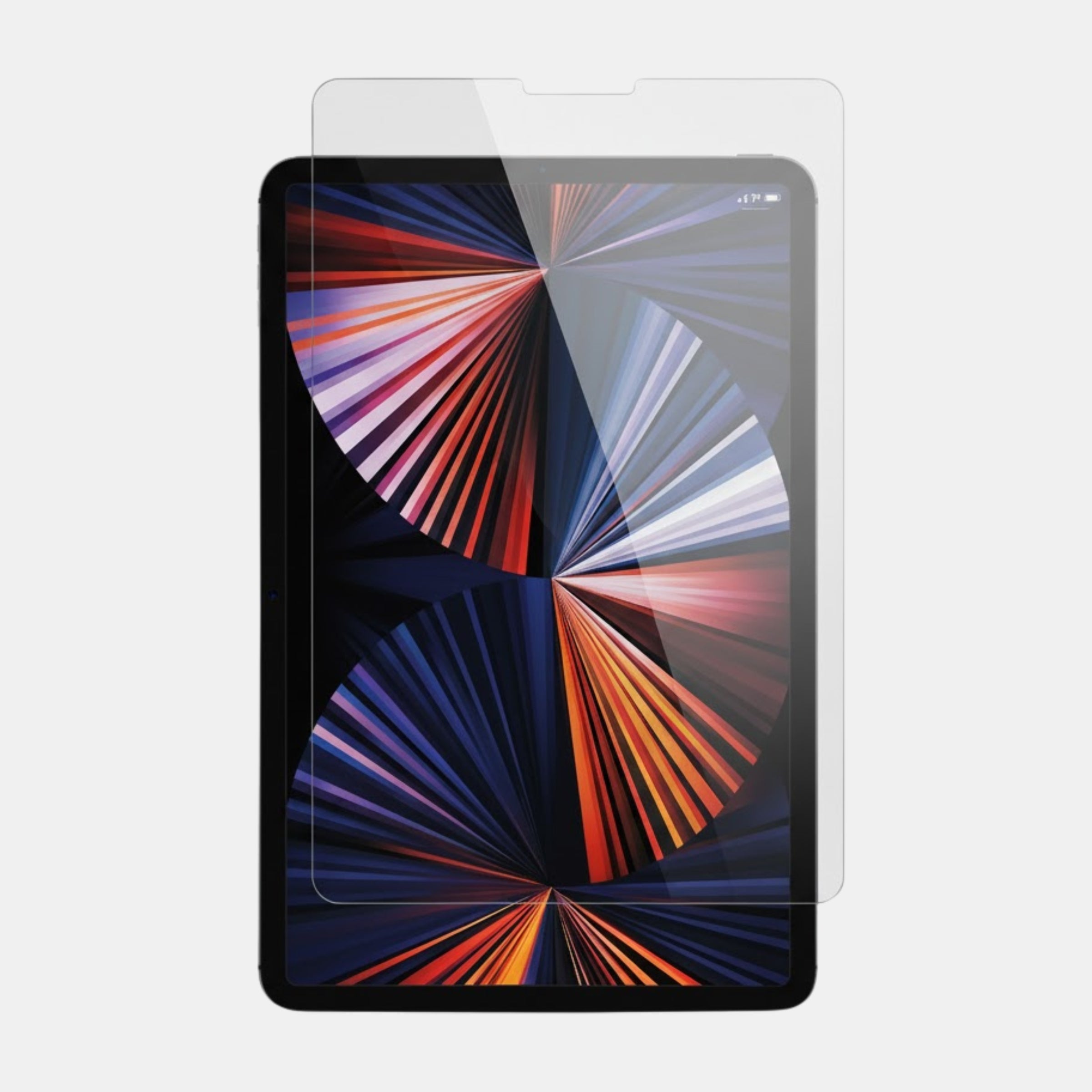 Edge-to-edge Ultra Clear tempered glass covering iPad Air 12.9" (2024) screen