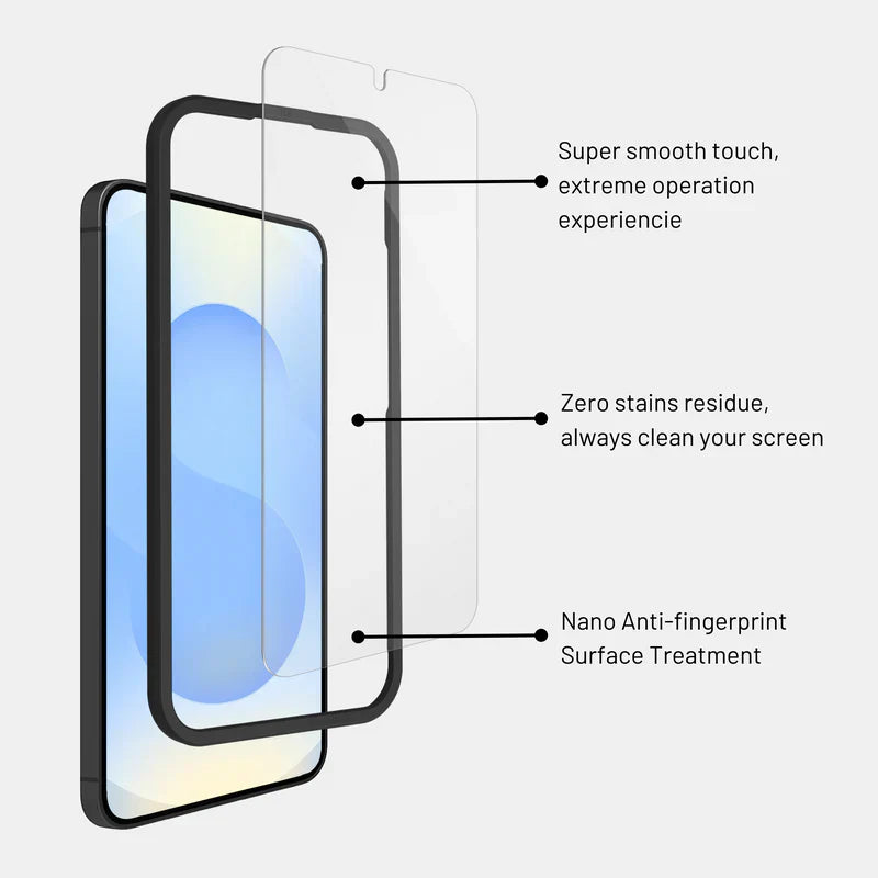 Galaxy S26 screen protector maintaining high touch sensitivity