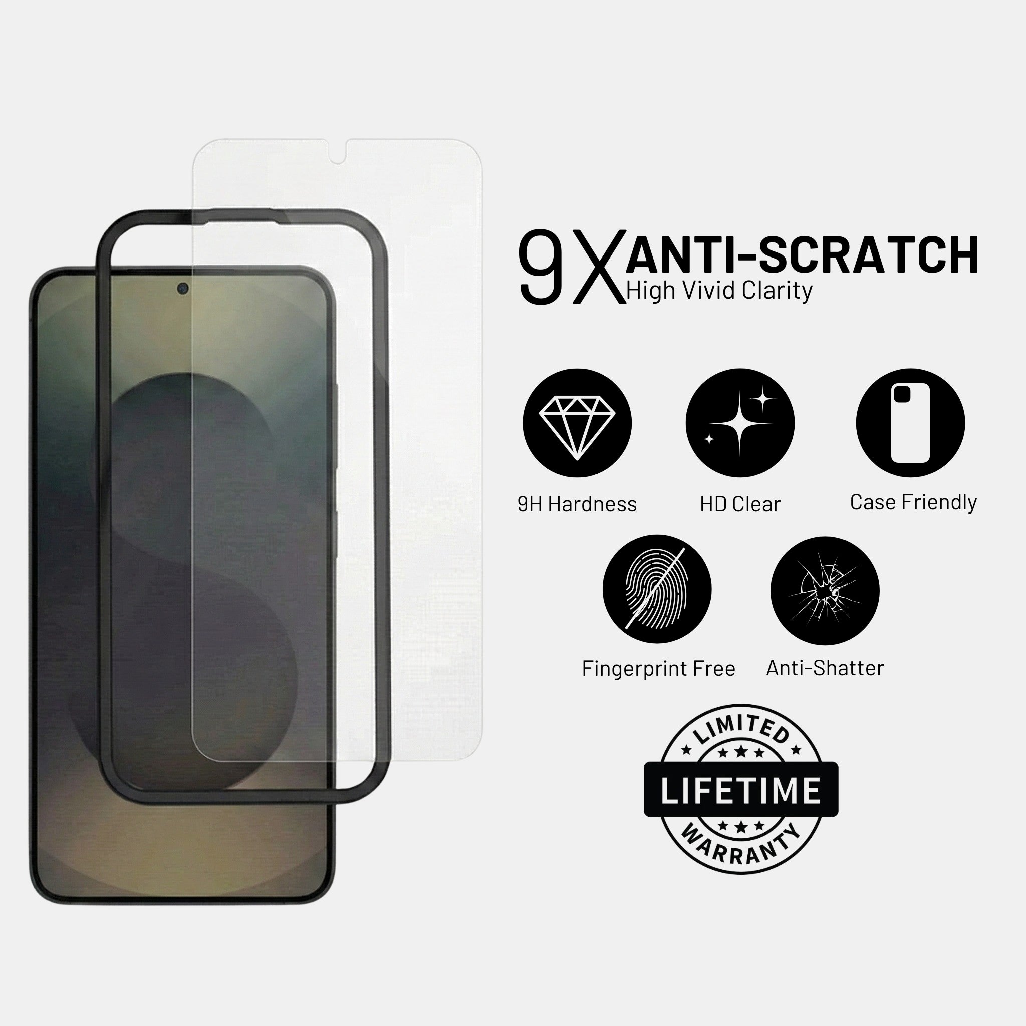 Fingerprint-resistant coating on Galaxy S26 Ultra screen protector