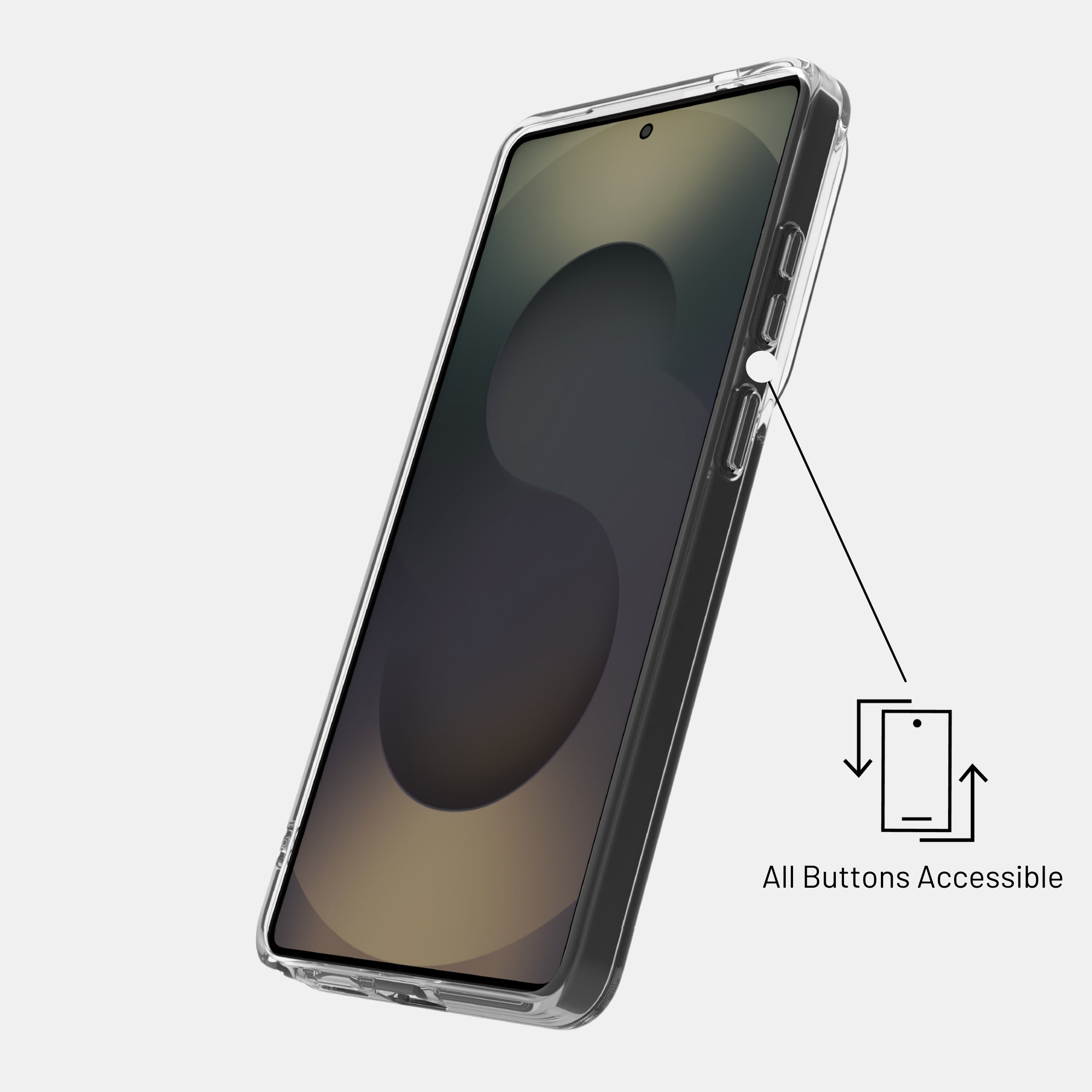 Drop-tested hybrid clear case with reinforced corners for Galaxy S26 Ultra