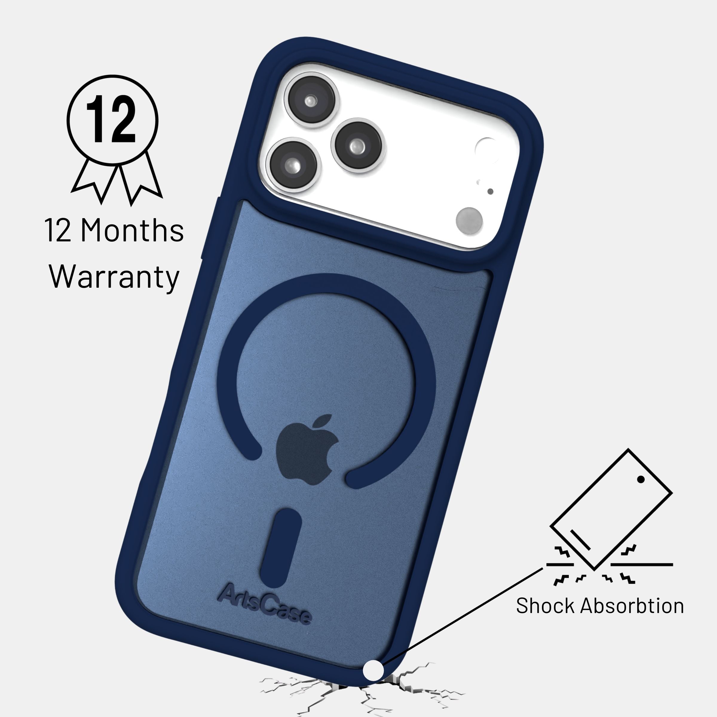 Case-friendly clear MagSafe case compatible with screen protectors