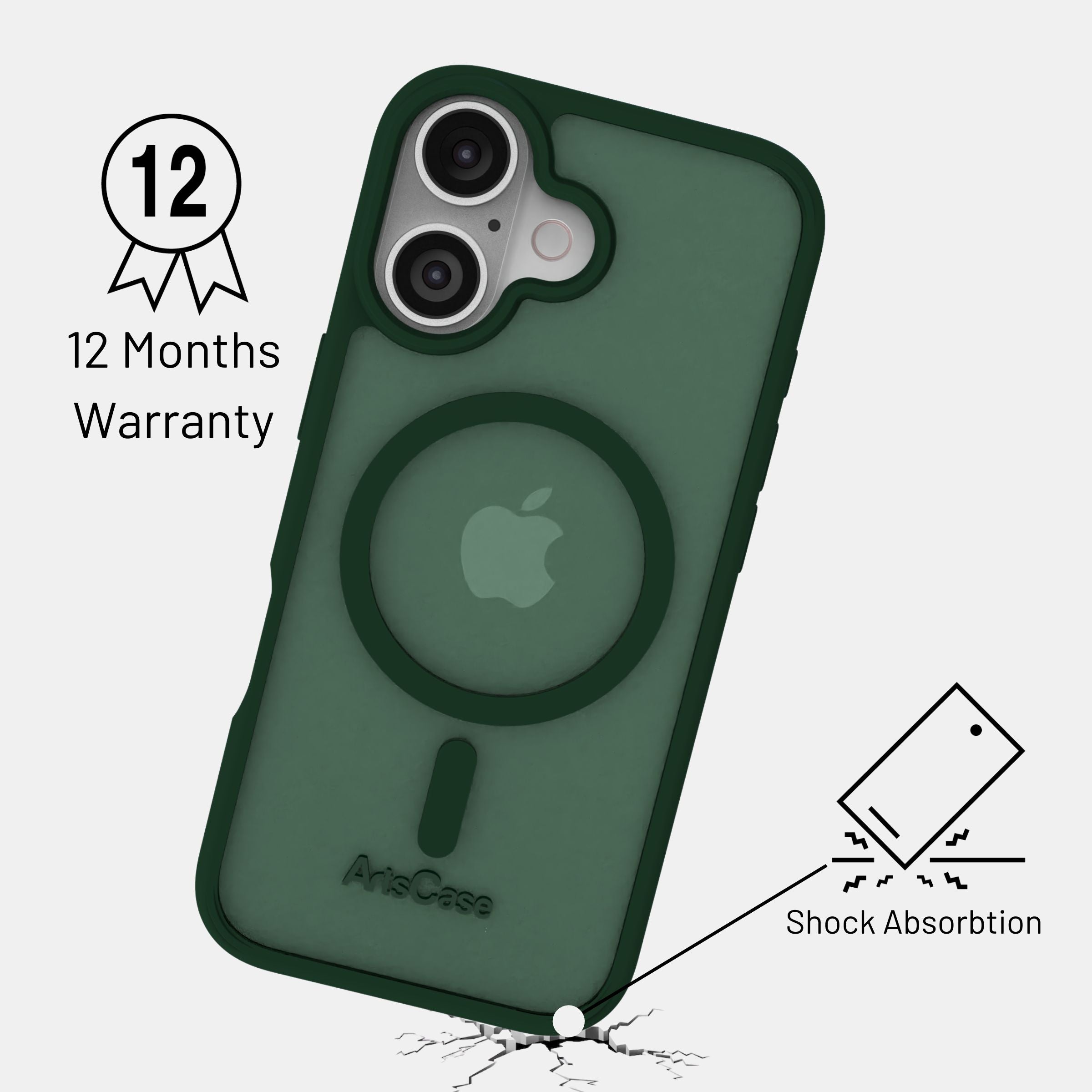 iPhone 17 Color Full Case with MagSafe – Impact Hybrid