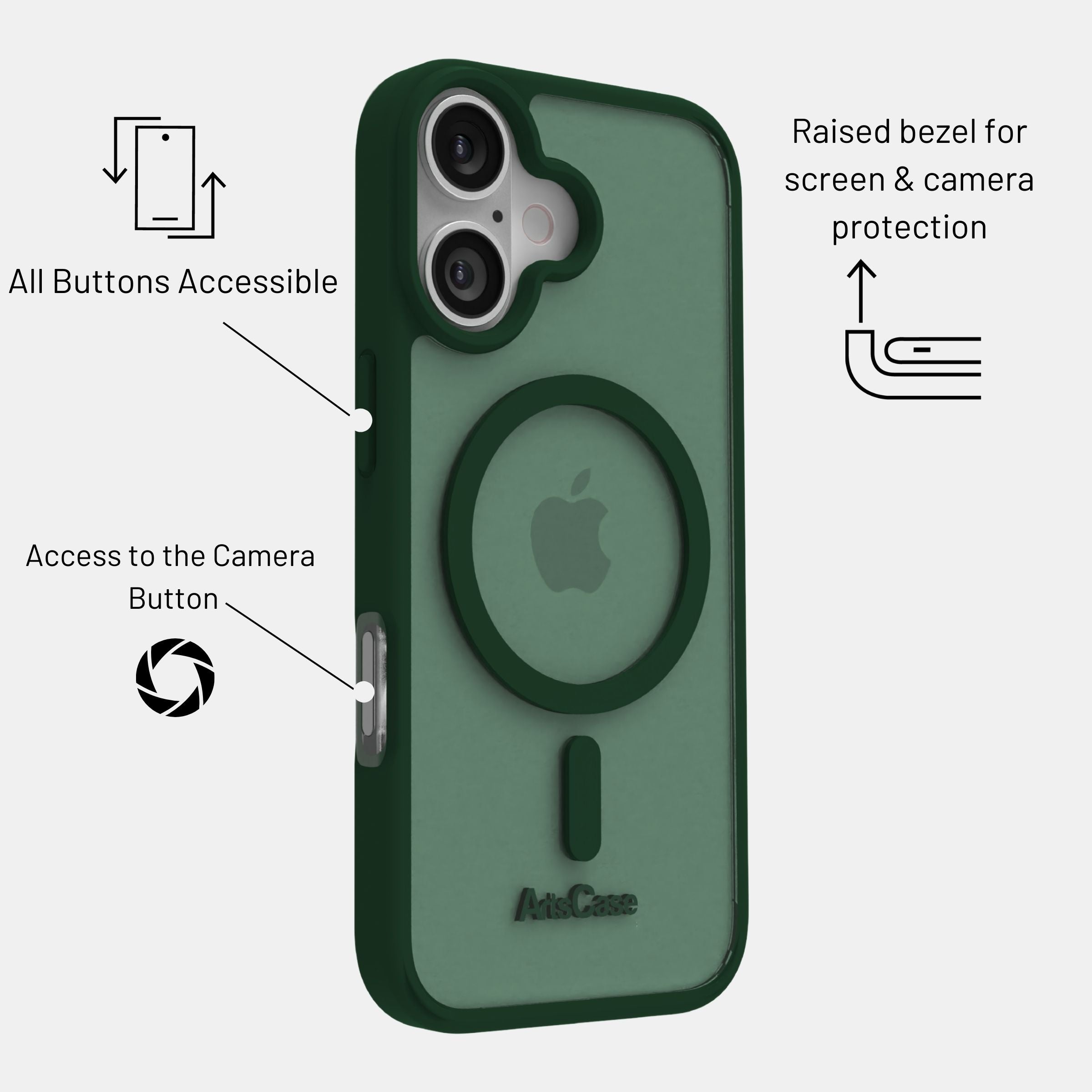 iPhone 17 Color Full Case with MagSafe – Impact Hybrid