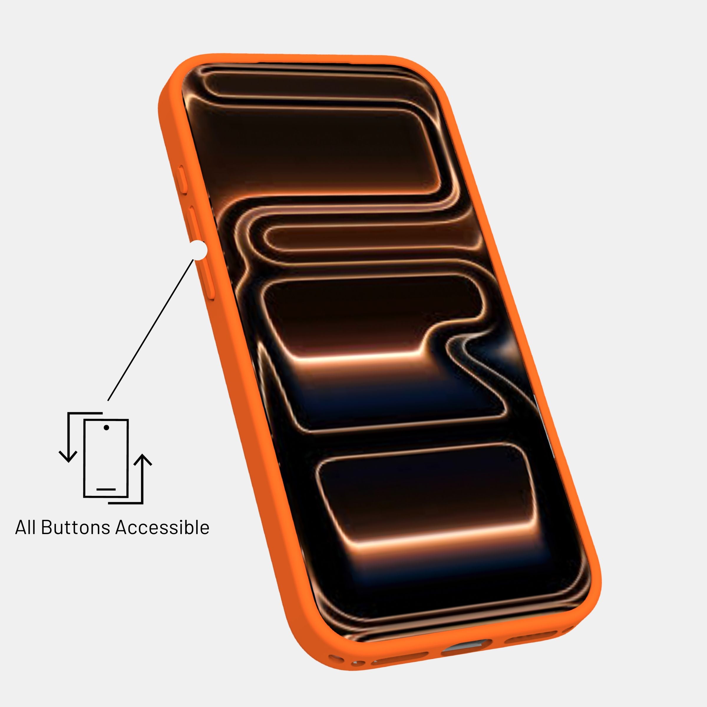 Transparent case showing Apple logo through back of iPhone 17 Pro Max