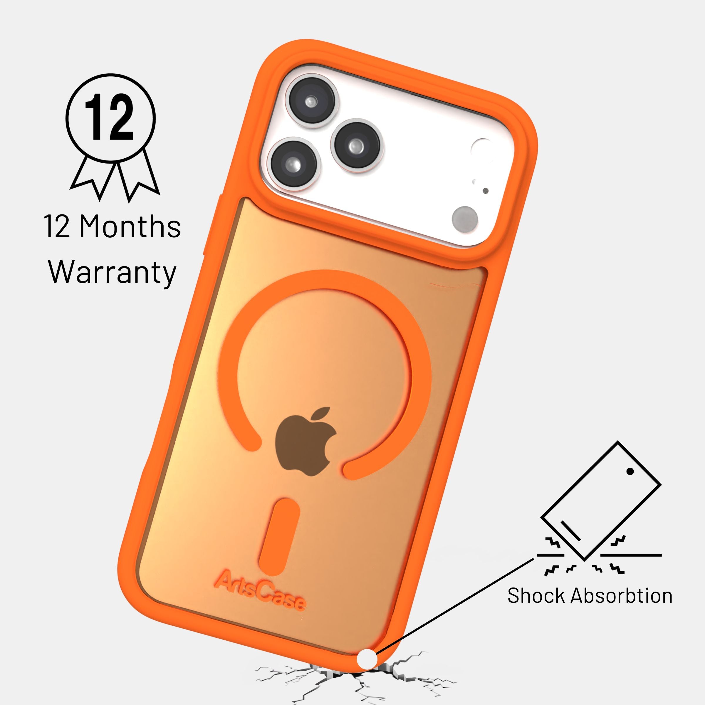 MagSafe accessories attaching seamlessly to clear iPhone 17 Pro Max case