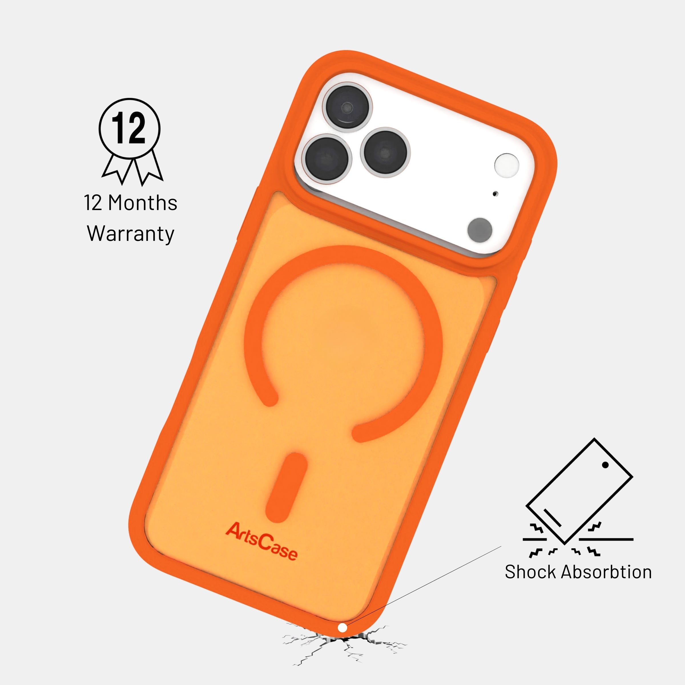 MagSafe accessories attaching seamlessly to clear iPhone 17 Pro Max case
