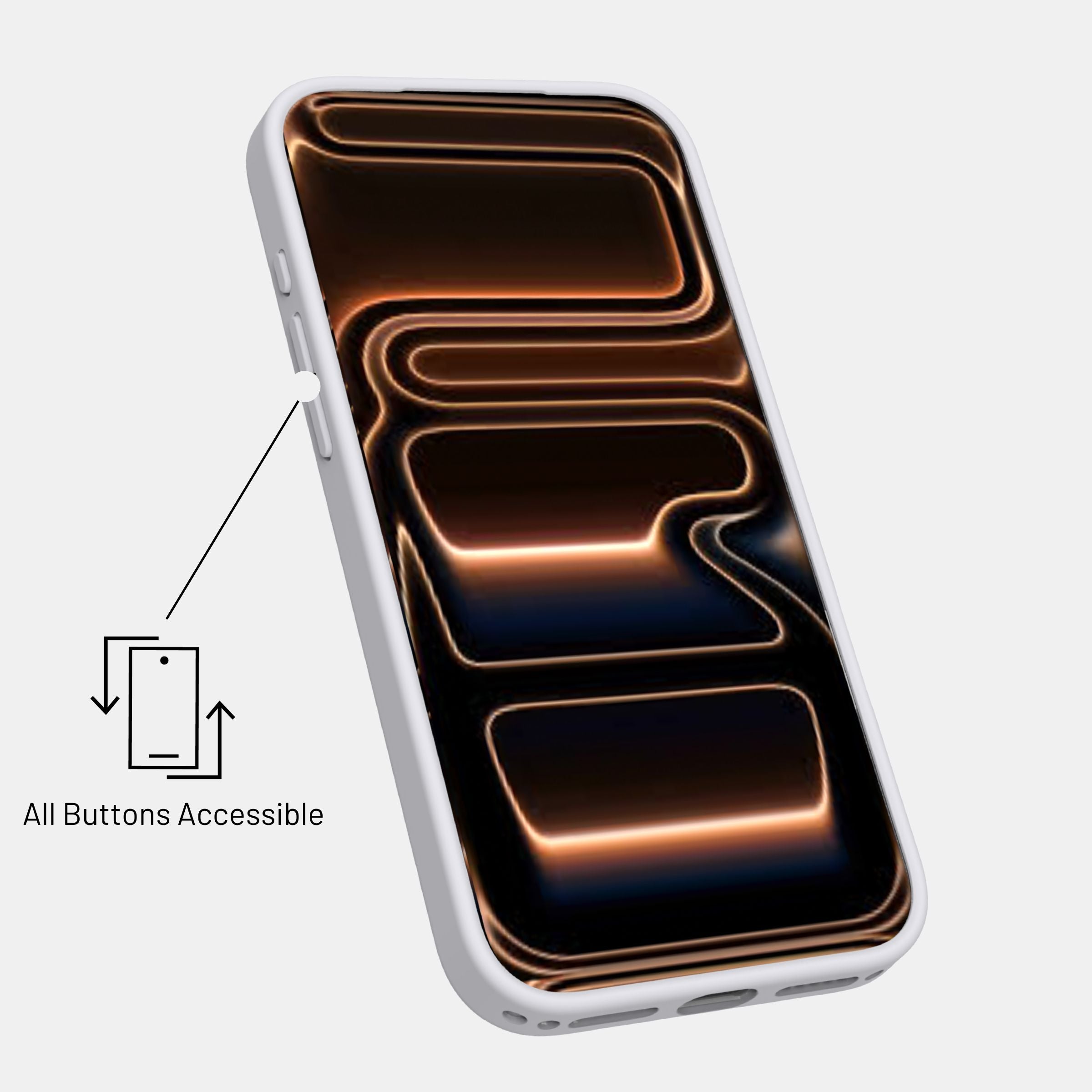 Slim profile of clear MagSafe case with raised bezels for camera protection