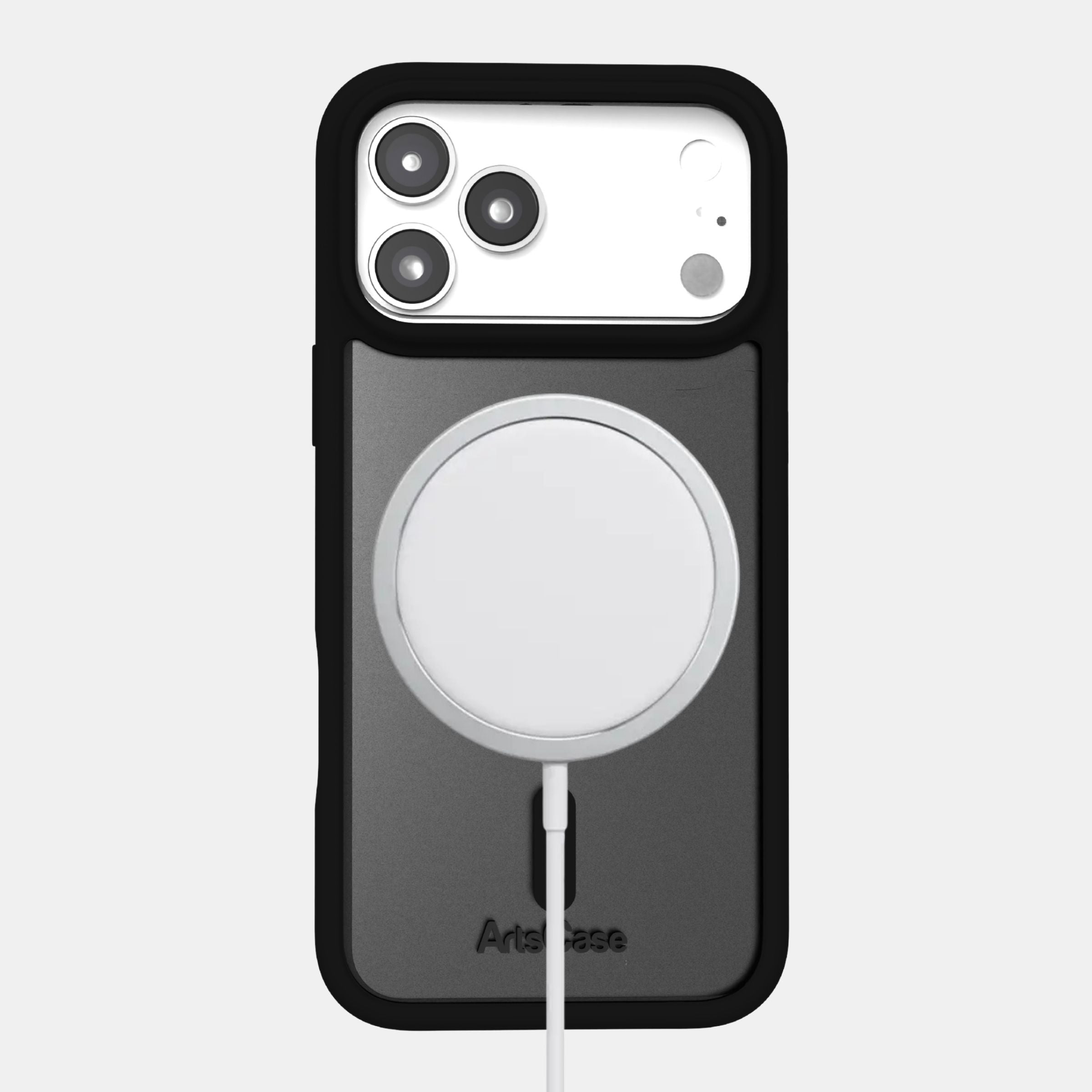 iPhone 17 Pro with slim clear MagSafe case installed