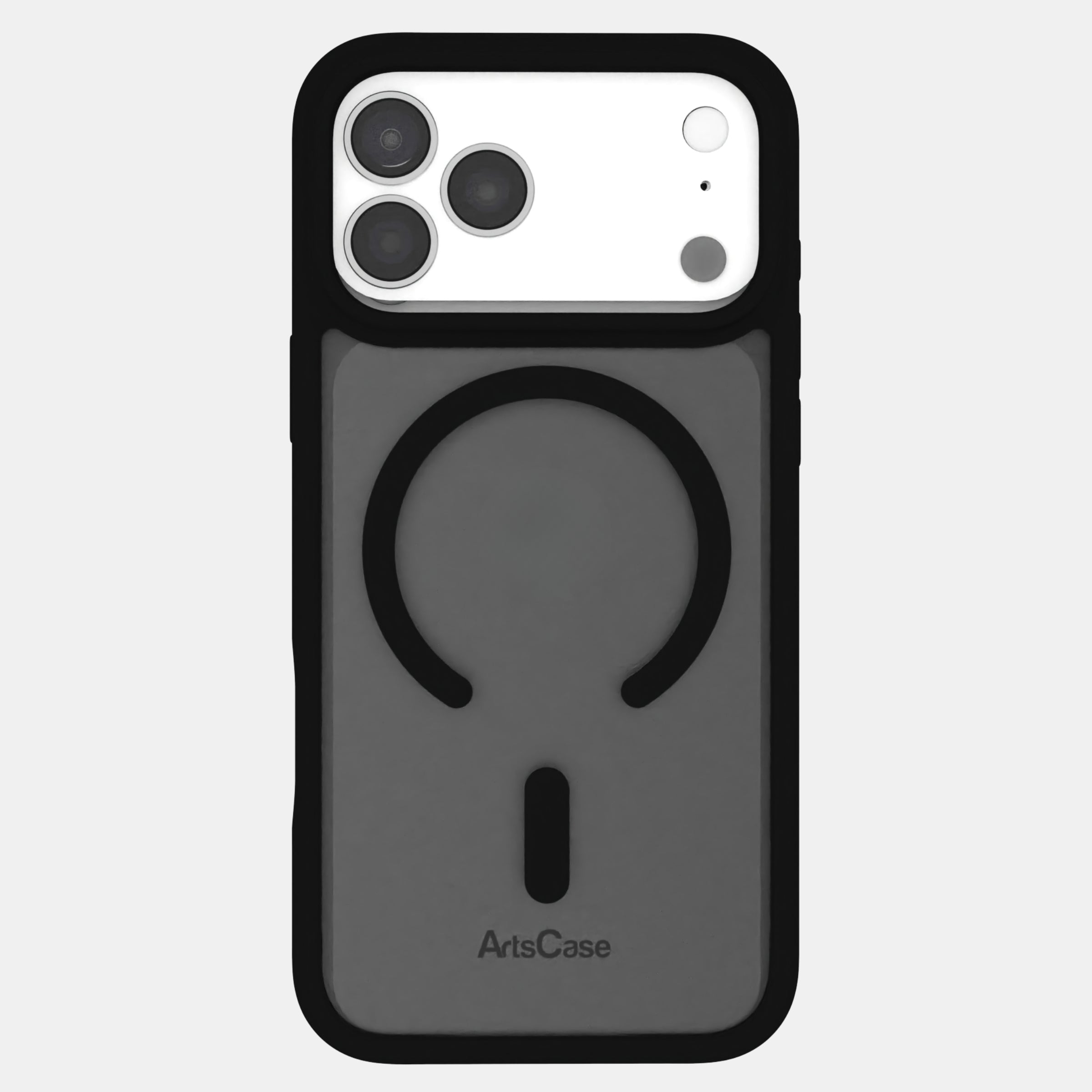 MagSafe charging alignment with built-in magnets in clear case