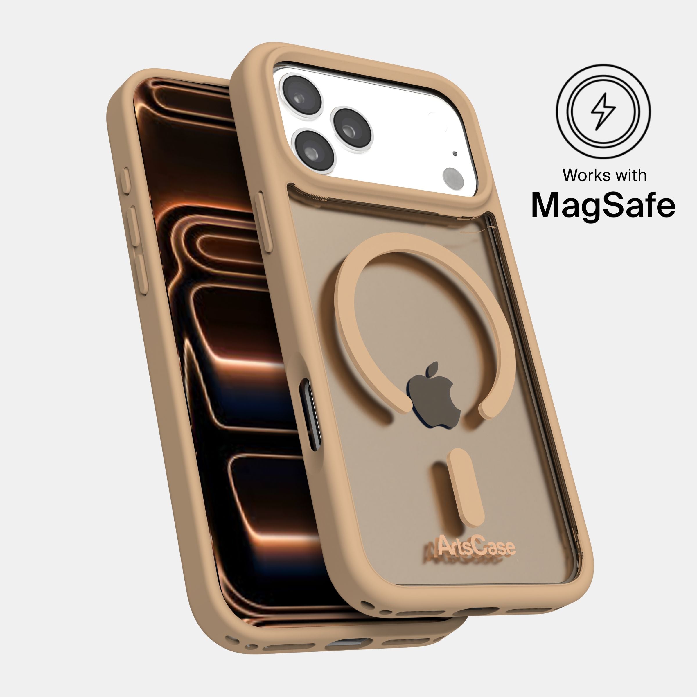 Drop-tested hybrid clear case with reinforced corners for iPhone 17 Pro Max