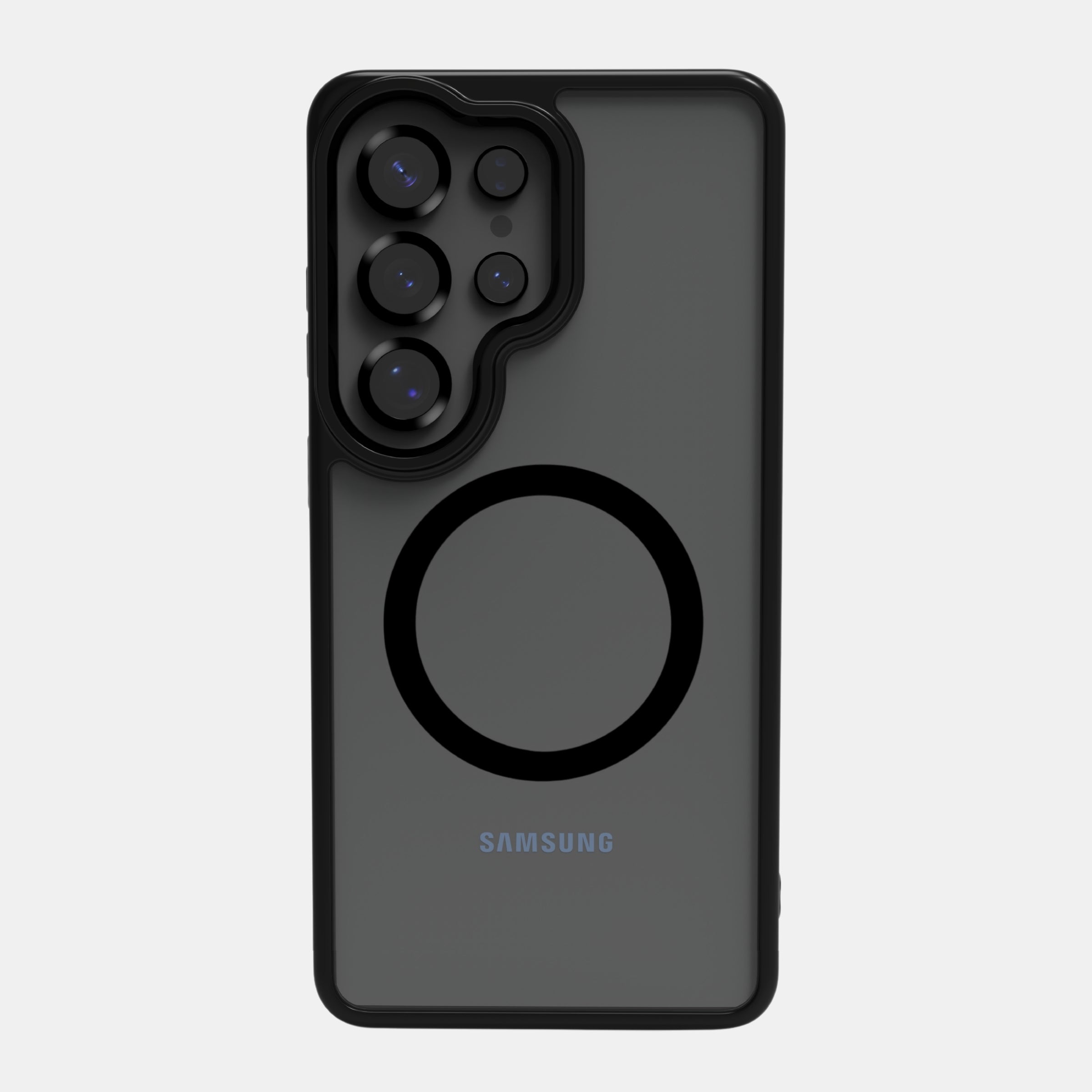 Slim profile of clear MagSafe case with raised bezels for camera protection